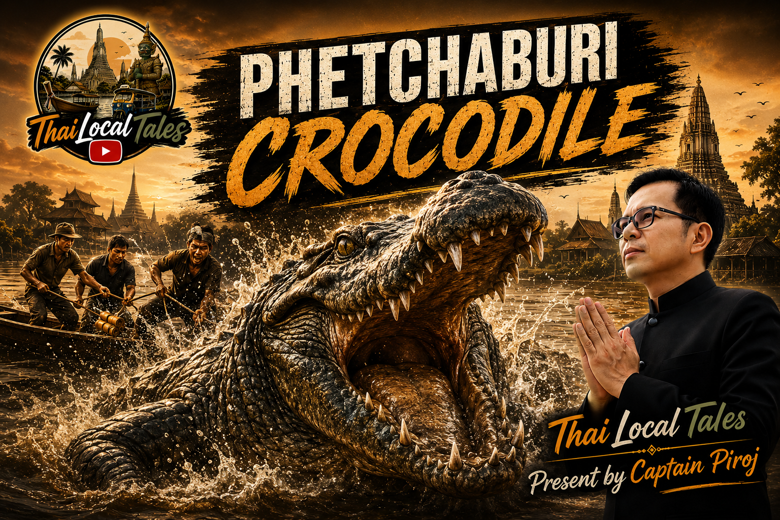 Phetchaburi River crocodile